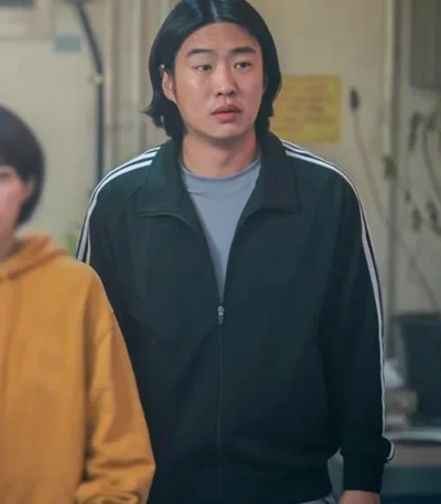 Ahn Jae-hong High Five Green Track Jacket