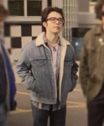 Aidan Laprete This Too Shall Pass Shearling Denim Jacket