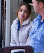 Aimee Carrero Code 3 Grey Puffer Jacket