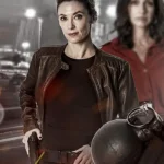 Aimee Stolte Hostile Takeover Black Leather Jacket
