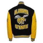 Alabama State University Black and Gold Varsity Jacket