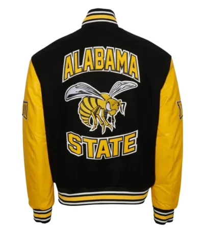 Alabama State University Black and Gold Varsity Jacket