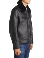 Alex Mens Leather Shearling Jacket