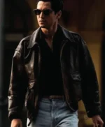 Alfonso De Portago Ferrari 2023 Brown Leather Jacket