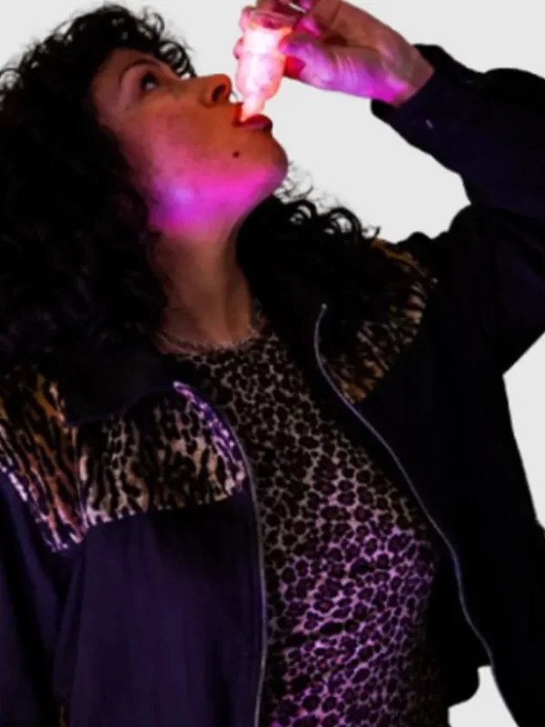 The Wrong Girls Alia Shawkat Leopard Print Jacket