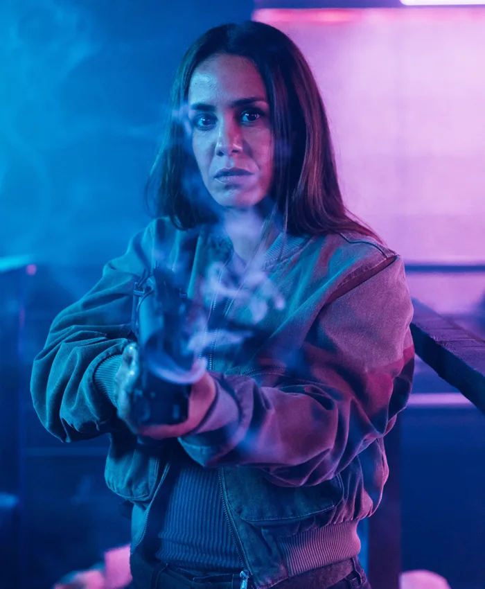 Alice Belaïdi K.O. 2025 Green Bomber Jacket Alice Belaïdi K.O. 2025 Green Bomber Jacket