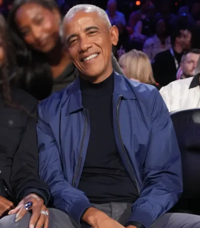 All-Star Game Barack Obama Blue Jacket