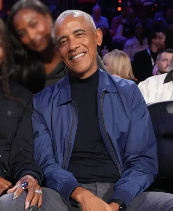 All-Star Game Barack Obama Blue Jacket