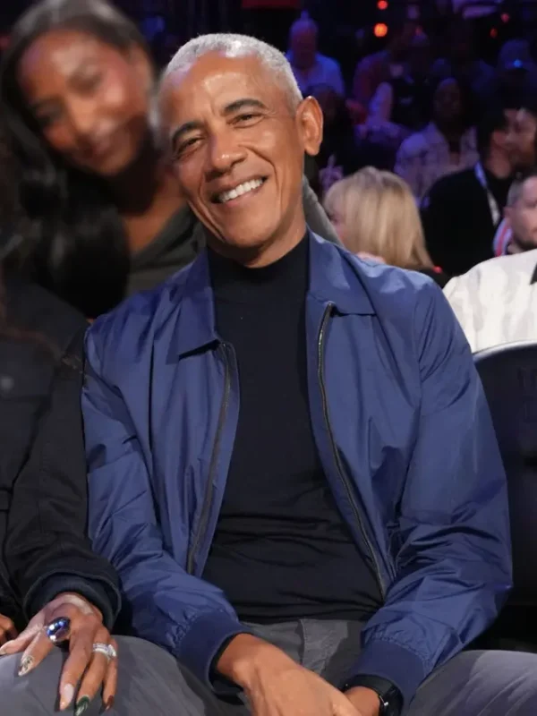 All-Star Game Barack Obama Blue Jacket