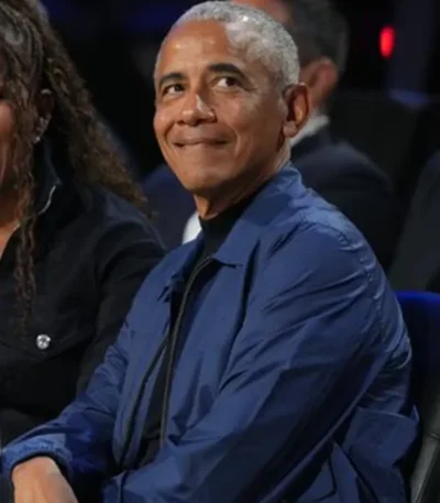 All-Star Game Barack Obama Blue Jacket