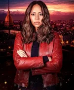 Amber Stevens West To Get Her 2025 Red Leather Jacket