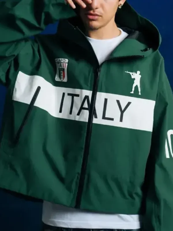 Chief Keef Italy Green Hooded Jacket
