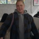 Amy Schumer Kinda Pregnant Wool Plaid Coat