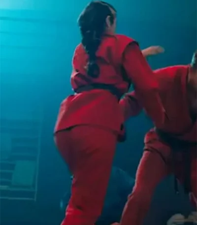 Ana De Armas Ballerina Martial Art Red Costume