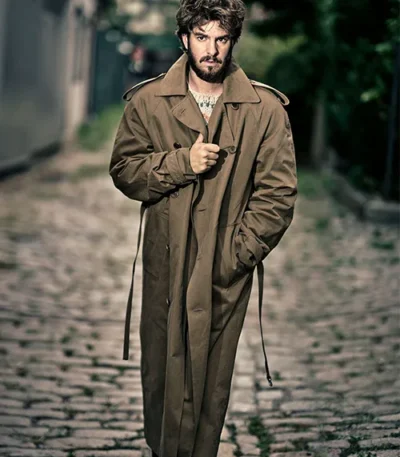 Andrew Garfield After The Hunt Brown Coat