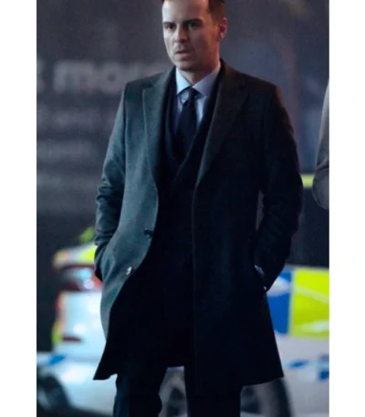 Andrew Scott Back in Action Black Coat