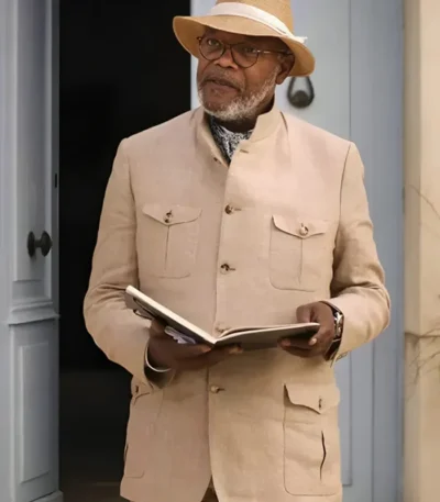 Samuel L. Jackson Argylle 2024 Beige Coat