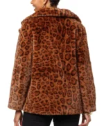 Aria Mink Fur Leopard Print Coat