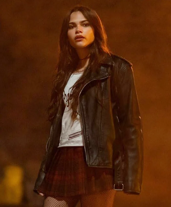 Ariana Greenblatt Fear Street Prom Queen 2025 Black Leather Jacket Ariana Greenblatt Fear Street Prom Queen 2025 Black Leather Jacket