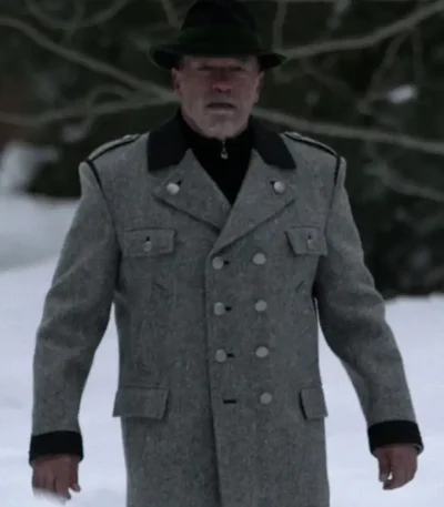 Arnold S01 Arnold Schwarzenegger Grey Wool Coat