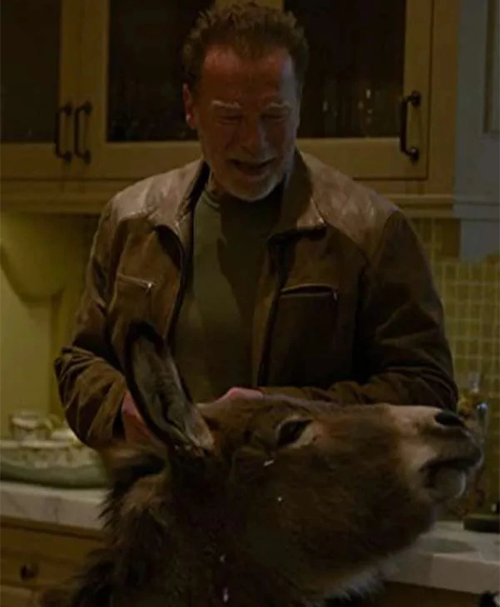 Arnold Schwarzenegger Arnold 2023 Brown Leather Jacket Arnold Schwarzenegger Arnold 2023 Brown Leather Jacket