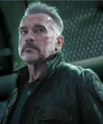 Arnold Schwarzenegger Terminator Dark Fate Black Jacket