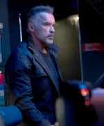 Arnold Schwarzenegger Terminator Dark Fate Black Jacket
