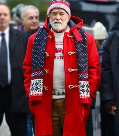Arnold Schwarzenegger The Man with the Bag Red Coat