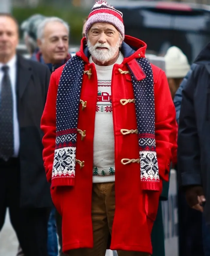 Arnold Schwarzenegger The Man with the Bag Red Coat Arnold Schwarzenegger The Man with the Bag Red Coat