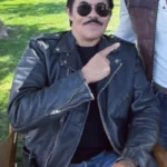 Art Camacho Desert Dawn Black Leather Jacket