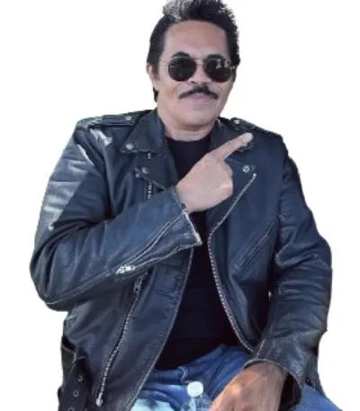Art Camacho Desert Dawn Black Leather Jacket