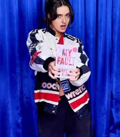 Asha Banks My Fault London Multicolor Bomber Jacket