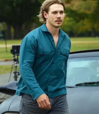 Austin Butler Caught Stealing Blue Jacket