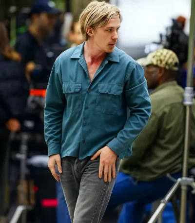 Austin Butler Caught Stealing Blue Jacket