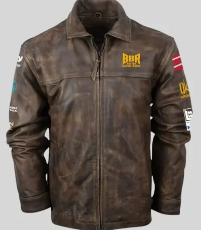 BBR World Finals 2026 Brown Leather Jacket