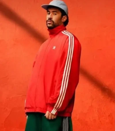 Bad Bunny Adidas Red Jacket
