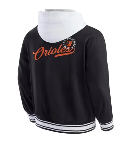 Baltimore Orioles Black Cotton Hooded Jacket
