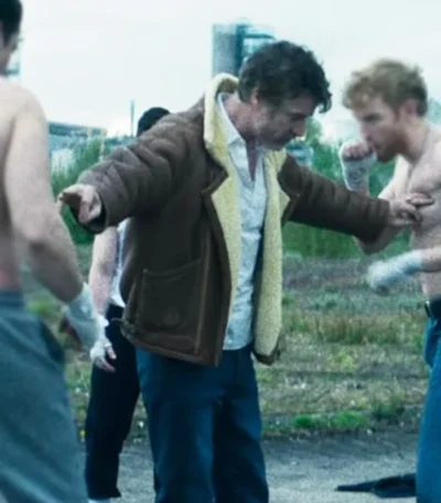 Barry Ward Salvable Brown Shearling Jacket