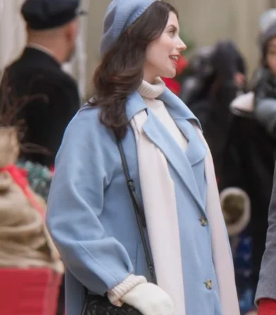 Believe in Christmas Meghan Ory Blue Coat