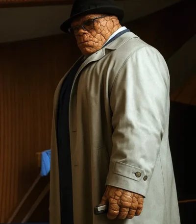 Ben Grimm The Fantastic Four First Steps Grey Coat