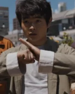 Ben Wang Karate Kid: Legends Grey Cotton Jacket