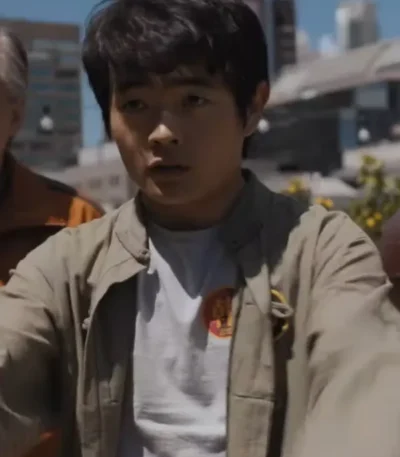 Ben Wang Karate Kid: Legends Grey Cotton Jacket