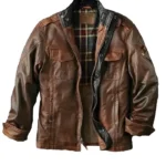Bend In The Road Brown Leather Jacket