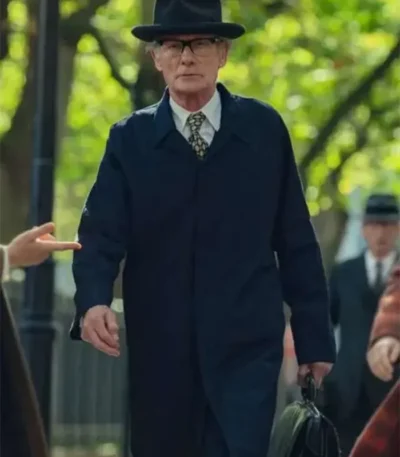 Bill Nighy Joy Black Trench Coat