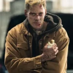 Bill Skarsgard Locked Brown Jacket