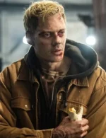 Bill Skarsgard Locked Brown Jacket