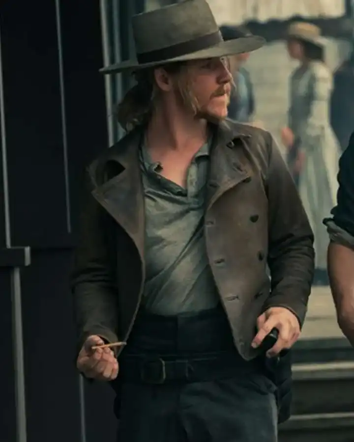 Billy the Kid 2022 Jesse Evans Brown Jacket Billy the Kid 2022 Jesse Evans Brown Jacket