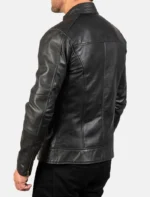 Black Cafe Racer Leather jacket