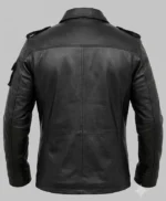 Men’s Black Leather Field Jacket