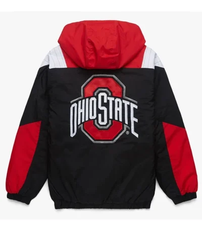 Blackout Ohio State Buckeyes Pullover Hooded Jacket
